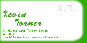 kevin torner business card